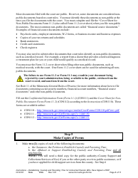 Form CHC101 Instructions - Establishing Custody and Parenting Time for Unmarried Parents Who Have Signed a Rop - Minnesota, Page 8