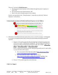 Form CHC106 Instructions - Joint Petition for Establishing Child Custody, Parenting Time, and Child Support - Minnesota, Page 14