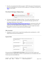Form CHC106 Instructions - Joint Petition for Establishing Child Custody, Parenting Time, and Child Support - Minnesota, Page 15