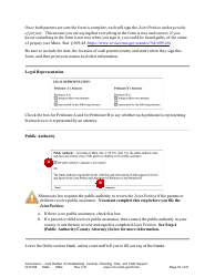 Form CHC106 Instructions - Joint Petition for Establishing Child Custody, Parenting Time, and Child Support - Minnesota, Page 16