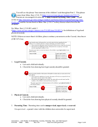 Form CHC106 Instructions - Joint Petition for Establishing Child Custody, Parenting Time, and Child Support - Minnesota, Page 7