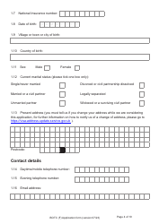 Form BOTC (F) Application for Registration as a British Overseas Territories Citizen and British Citizen by a Person Whose Parents Were Not Married - United Kingdom, Page 4