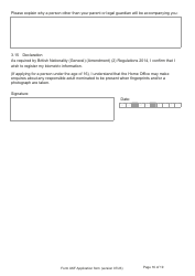 Form UKF Application for Registration as a British Citizen by a Person Born Before 1 July 2006 Whose Parents Were Not Married - United Kingdom, Page 16