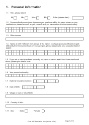 Form UKF Application for Registration as a British Citizen by a Person Born Before 1 July 2006 Whose Parents Were Not Married - United Kingdom, Page 3