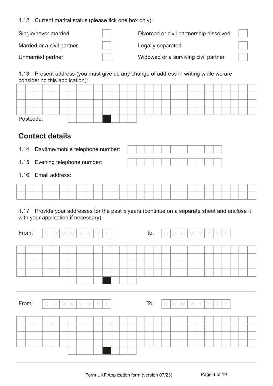 Form UKF Download Printable PDF or Fill Online Application for Registration as a British Citizen