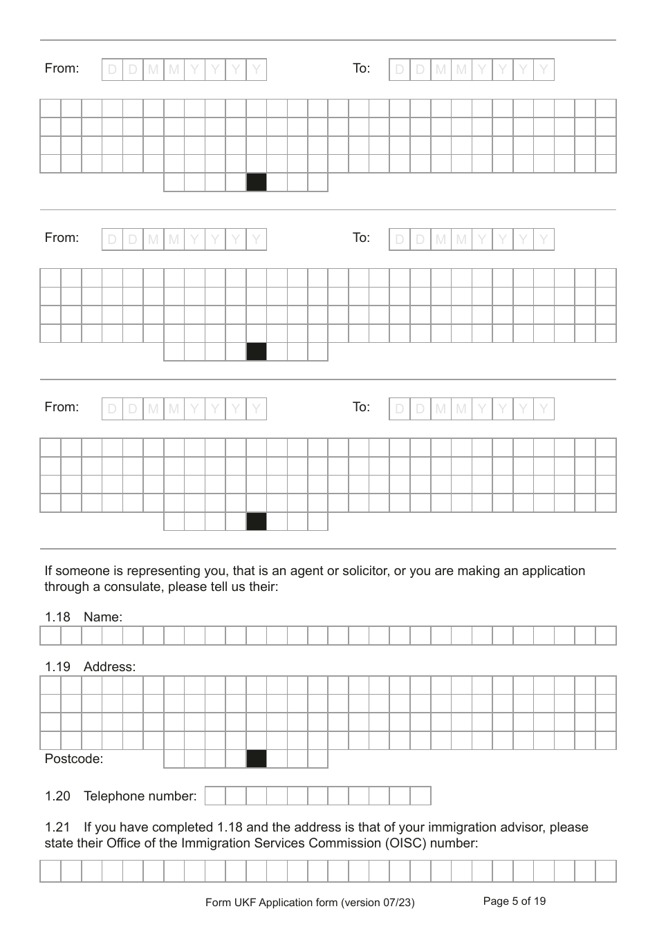 Form UKF Application for Registration as a British Citizen by a Person Born Before 1 July 2006 Whose Parents Were Not Married - United Kingdom, Page 5