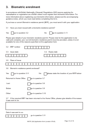 Form BOTC (M) Application to Become a British Overseas Territories Citizen (Botc) and British Citizen by a Person Born Before 1983 to a British Mother - United Kingdom, Page 13