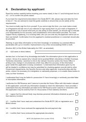 Form BOTC (M) Application to Become a British Overseas Territories Citizen (Botc) and British Citizen by a Person Born Before 1983 to a British Mother - United Kingdom, Page 17