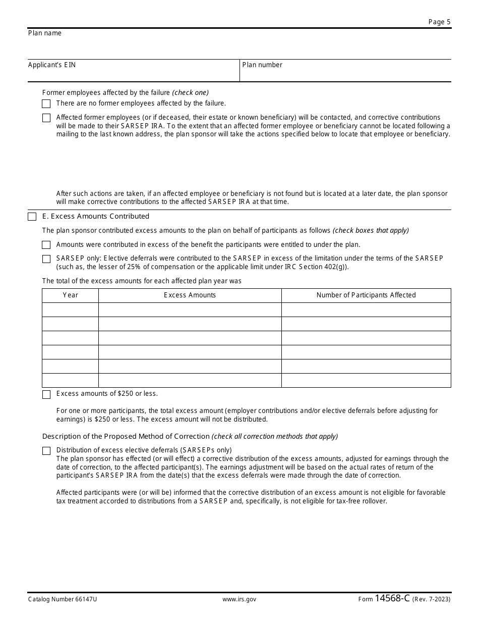 IRS Form 14568-C Schedule 3 Download Fillable PDF Or Fill Online Model ...