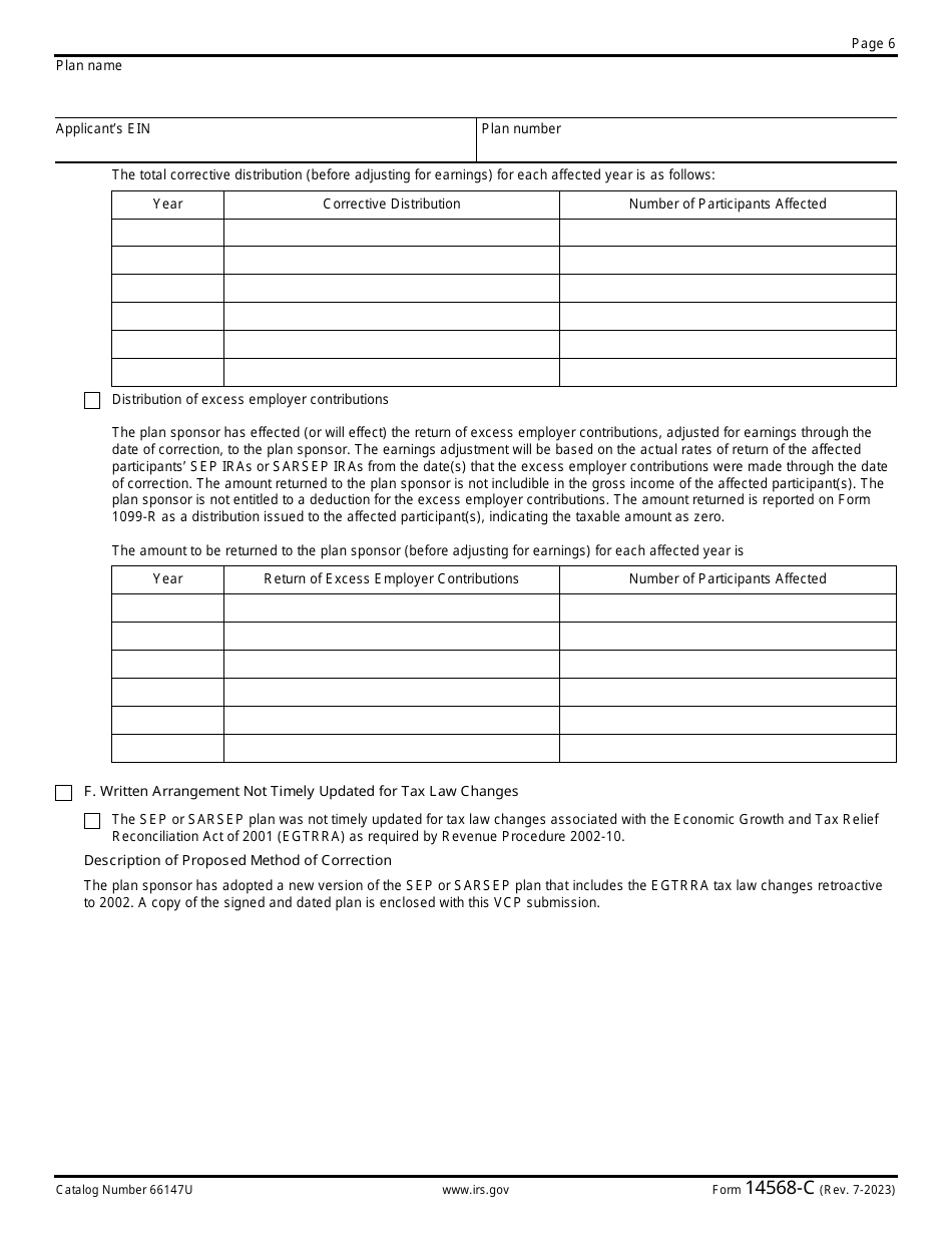 IRS Form 14568-C Schedule 3 Download Fillable PDF Or Fill Online Model ...