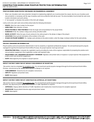 Form CEM-1302 Construction Work Zone Positive Protection Determination - California, Page 7