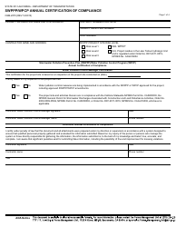 Document preview: Form CEM-2070 Swppp/Wpcp Annual Certification of Compliance - California