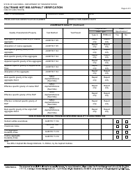 Form CEM-3513 Caltrans Hot Mix Asphalt Verification - California, Page 4