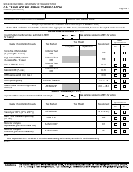Form CEM-3513 Caltrans Hot Mix Asphalt Verification - California, Page 5