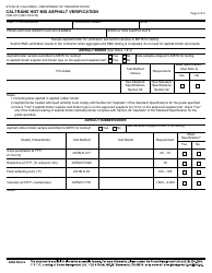 Form CEM-3513 Caltrans Hot Mix Asphalt Verification - California, Page 6