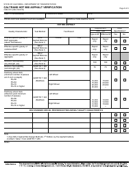 Form CEM-3513 Caltrans Hot Mix Asphalt Verification - California, Page 8