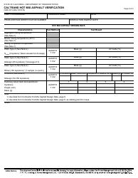 Form CEM-3513 Caltrans Hot Mix Asphalt Verification - California, Page 9