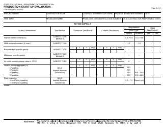 Form CEM-3703 Production Start-Up Evaluation - California, Page 8