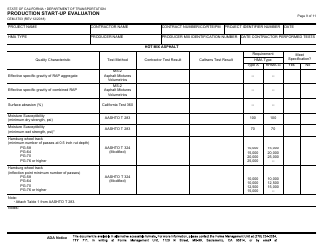 Form CEM-3703 Production Start-Up Evaluation - California, Page 9