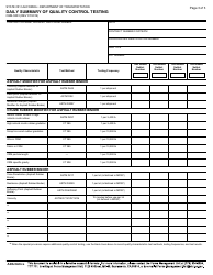 Form CEM-3803 Daily Summary of Quality Control Testing - California, Page 3