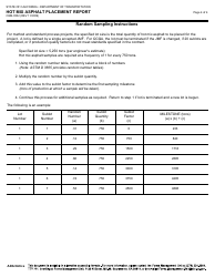Form CEM-3502 Hot Mix Asphalt Placement Report - California, Page 4
