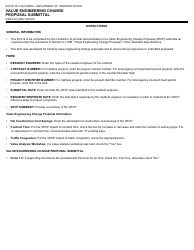 Form CEM-4910 Value Engineering Change Proposal Submittal - California, Page 2