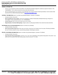 Form CEM-5500 Partnering Facilitator Registration - California, Page 2
