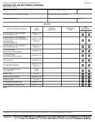 Form CEM-3514 Contractor Job Mix Formula Renewal - California, Page 2