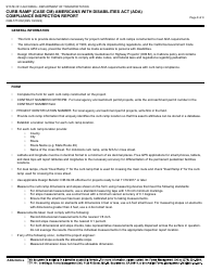 Form CEM-5773CM Curb Ramp (Case Cm) Americans With Disabilities Act (Ada) Compliance Inspection Report - California, Page 8