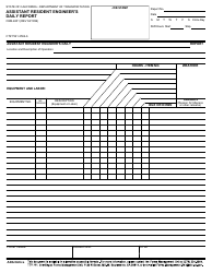 Document preview: Form CEM-4601 Assistant Resident Engineer's Daily Report - California