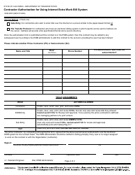 Form CEM-4905 Contractor Authorization for Using Internet Extra Work Bill System - California, Page 2