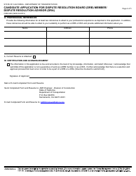 Form CEM-6200 Candidate Application for Dispute Resolution Board (Drb) Member/Dispute Resolution Advisor (Dra) - California, Page 4