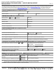 Document preview: Form CEM-6204 Dispute Resolution Board (Drb) - Dispute Meeting Report - California