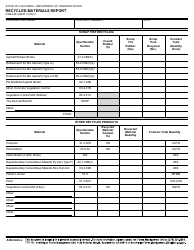 Form CEM-4403 Recycled Materials Report - California, Page 2