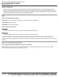 Form CEM-4403 Recycled Materials Report - California, Page 4