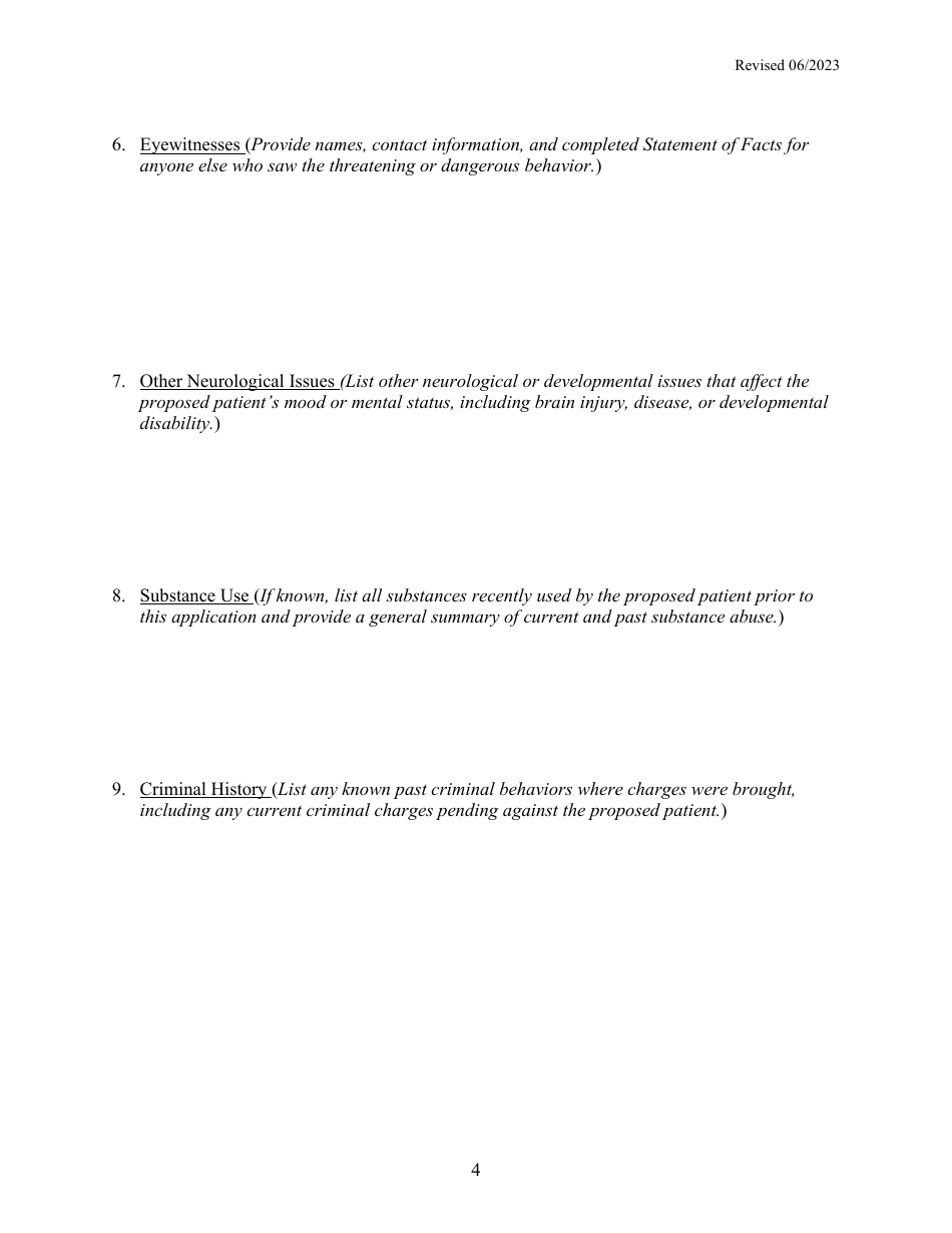 Warrant for Emergency Examination - Vermont, Page 6