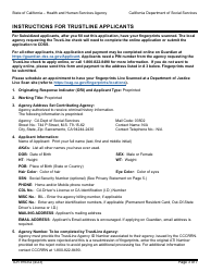 Form TLR9163G Trustline Registry Application - California, Page 3