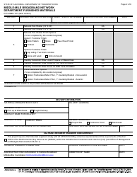 Form DOT MMBN-1001 Middle-Mile Broadband Network Department-Furnished Materials - California, Page 2