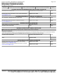 Form DOT MMBN-1001 Middle-Mile Broadband Network Department-Furnished Materials - California, Page 3