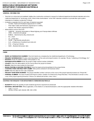 Form DOT MMBN-1001 Middle-Mile Broadband Network Department-Furnished Materials - California, Page 4