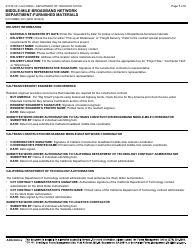 Form DOT MMBN-1001 Middle-Mile Broadband Network Department-Furnished Materials - California, Page 5