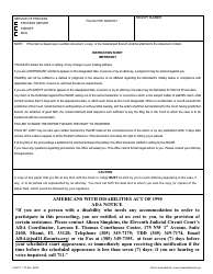 Form CLK/CT.175 Statement of Claim (For Work Done and Materials Furnished) - Miami-Dade County, Florida, Page 2