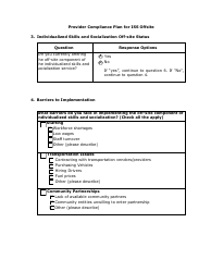 Individualized Skills and Socialization off-Site Attestation and Provider Attestation Form - Texas, Page 2