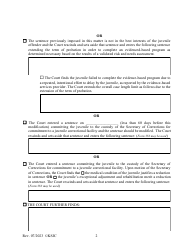 Form 373 Modification of Sentence Order - Kansas, Page 2