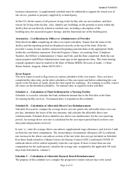 Instructions for Mainecare Cost Report for Multilevel Nursing Facilities With 1 Rcf Unit and Community Based Specialty (Cbs) Unit - Maine, Page 4