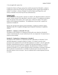 Instructions for Mainecare Cost Report for Multilevel Nursing Facilities With 1 Rcf Unit and Community Based Specialty (Cbs) Unit - Maine, Page 6