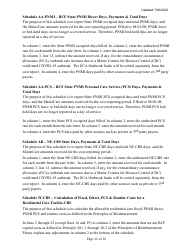 Instructions for Mainecare Cost Report for Multilevel Nursing Facilities With, 1 Rcf Unit, Nf Community Based Specialty, and Rcf Community Based Specialty - Maine, Page 12