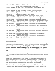 Instructions for Mainecare Cost Report for Multilevel Nursing Facilities With, 1 Rcf Unit, Nf Community Based Specialty, and Rcf Community Based Specialty - Maine, Page 3