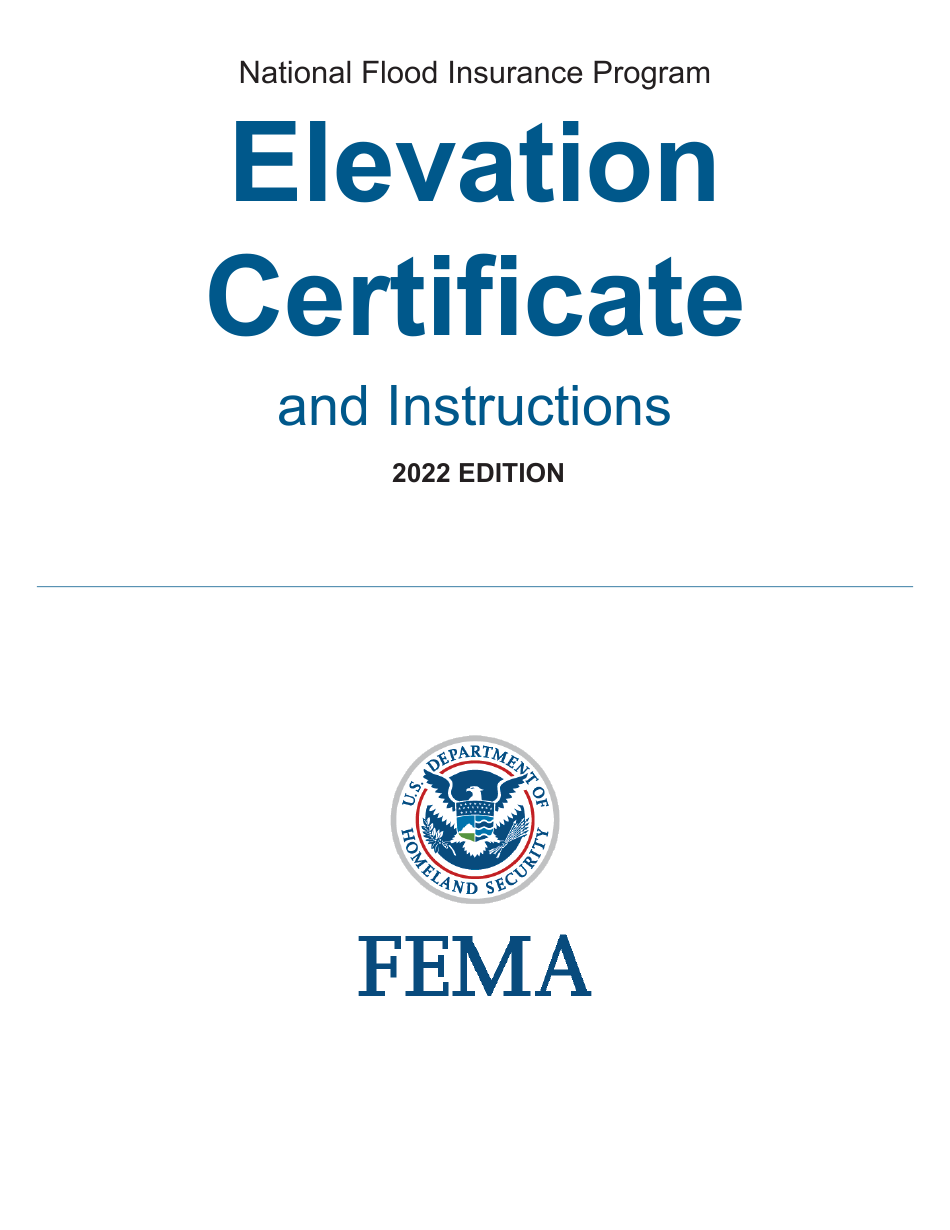 Form FF-206-FY-22-152 Elevation Certificate - National Flood Insurance Program, Page 1
