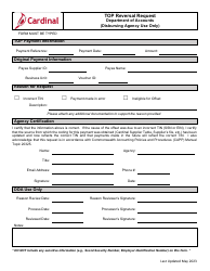 Document preview: Top Reversal Request - Virginia